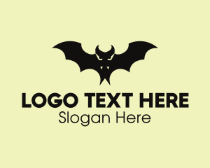 Fangs Vampire Bat Logo