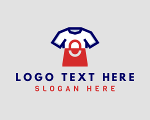 Ecommerce - Shopping Bag T-shirt logo design