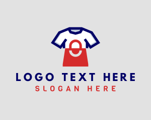 Apparel - Shopping Bag T-shirt logo design