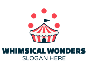 Circus - Circus Juggle Cupcake logo design