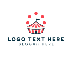 Circus - Circus Juggle Cupcake logo design