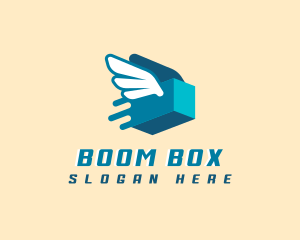 Delivery Box Fly logo design