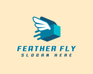 Delivery Box Fly logo design