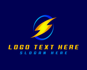 Strength - Thunderbolt Power Lightning logo design