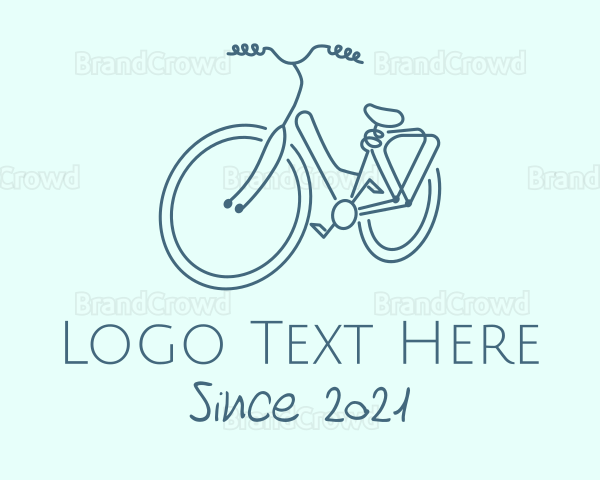 Minimalist Utility Bike Logo