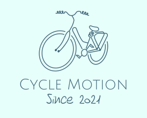 Pedaling - Minimalist Utility Bike logo design