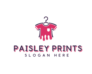 T-shirt Printing Dripping Paint logo design