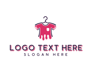 Silk Screen - T-shirt Printing Dripping Paint logo design