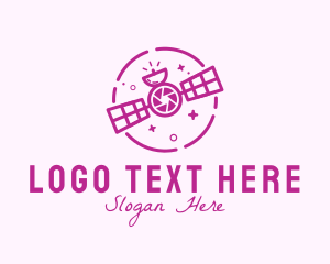Vlog - Satellite Photo Camera logo design