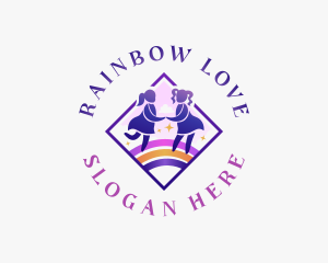 Children Rainbow Daycare logo design