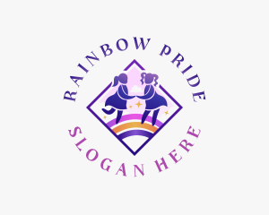 Children Rainbow Daycare logo design