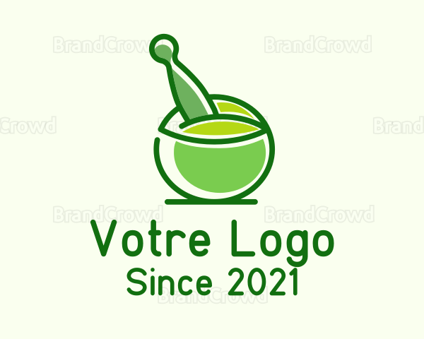Mortar & Pestle Herb Logo