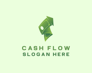 Cash Savings Arrow logo design