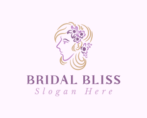 Bride - Florist Hair Woman logo design