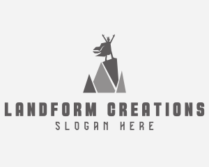 Landform - Royal King Mountain logo design