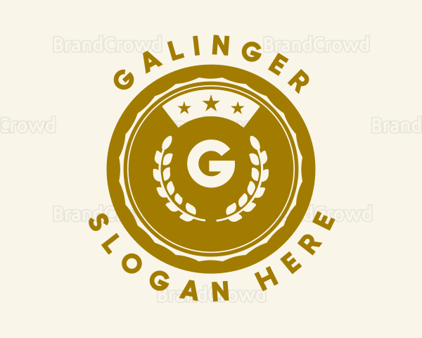 Golden Laurel Star Logo