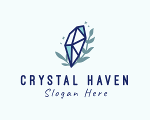 Natural Cosmic Crystal Stone logo design