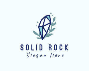 Stone - Natural Cosmic Crystal Stone logo design