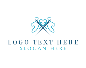 Yarn - Embroidery Needle Tailor logo design