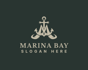 Boating Sea Anchor  logo design