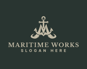 Boating Sea Anchor  logo design