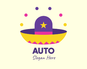 Colorful Mexican Hat  Logo