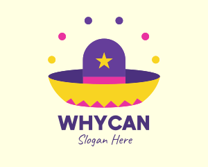 Colorful Mexican Hat  Logo