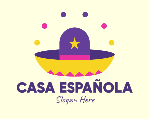 Spanish - Colorful Mexican Hat logo design