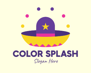 Colorful Mexican Hat  logo design