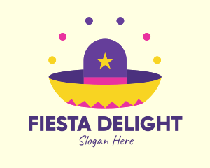 Fiesta - Colorful Mexican Hat logo design