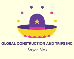 Carnival - Colorful Mexican Hat logo design