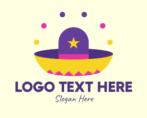 Street Dance - Colorful Mexican Hat logo design