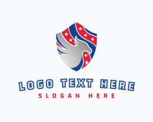 Shield - Eagle Shield League logo design