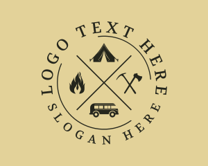 Outdoor Recreation - Camping Trip Adventure logo design