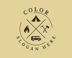 Exploration - Camping Trip Adventure logo design