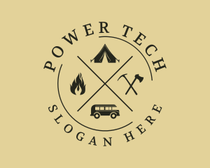 Trek - Camping Trip Adventure logo design