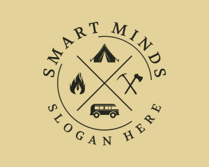 Campgrounds - Camping Trip Adventure logo design