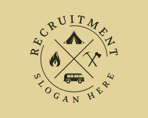 Countryside - Camping Trip Adventure logo design