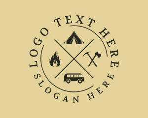 Trip - Camping Trip Adventure logo design
