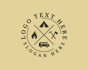 Tourism - Camping Trip Adventure logo design