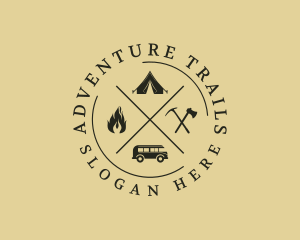 Camping Trip Adventure logo design