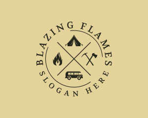 Camping Trip Adventure logo design