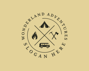 Camping Trip Adventure logo design