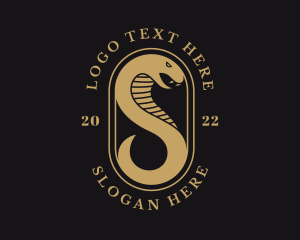 Python - Cobra Snake Letter S logo design