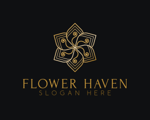 Elegant Minimalist Flower logo design