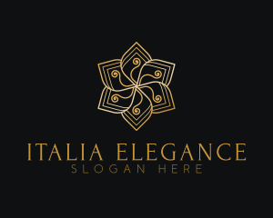 Elegant Minimalist Flower logo design