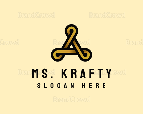 Elegant Loop Letter A Logo
