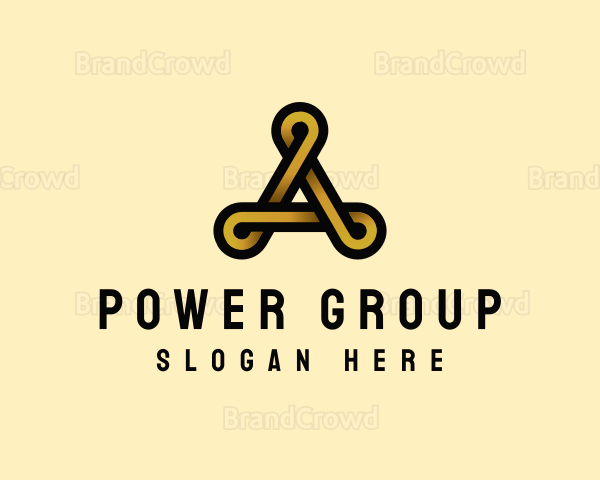 Elegant Loop Letter A Logo