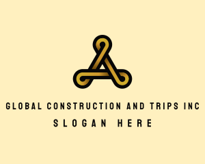 Elegant Loop Letter A Logo