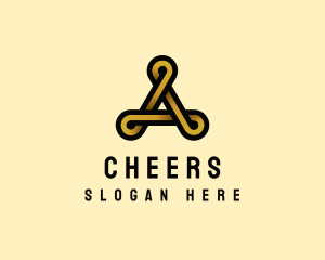 Elegant Loop Letter A Logo